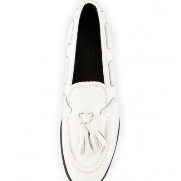Rag & Bone McKenzie Tassel Leather Loafer, White - Picture 2 of 4